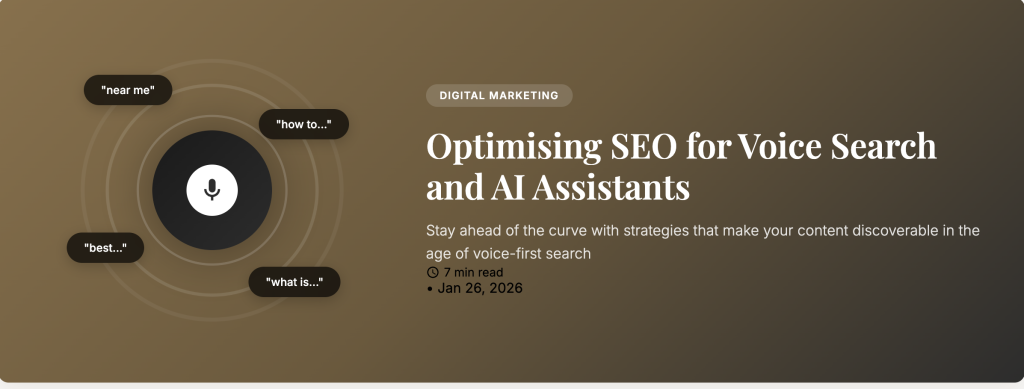Optimising SEO for Voice Search & AI Assistants